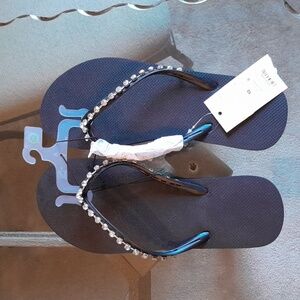 Shade & Shore Rhinestones Flip Flops